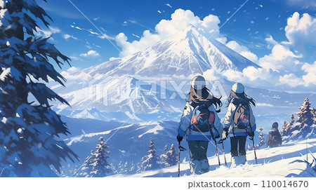 [AI 生成圖像] 人們享受滑雪 2 110014670