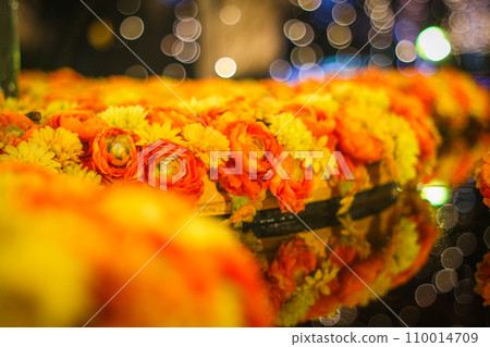 【冬季素材】花手水照明 110014709