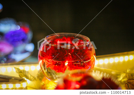 【冬季素材】花手水照明 110014713