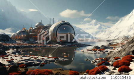 「火星上的新生命:火星殖民地的現實未來」<人工智慧產生的圖像> 「火星上的新生命:火星殖民地的現實未來」<人工智慧產生的圖像> 110015486