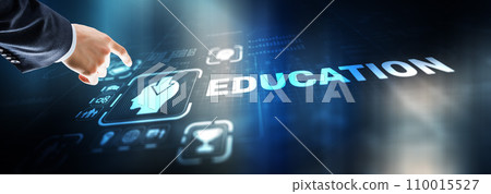 E learning Education Internet Webinar Online courses concept 110015527