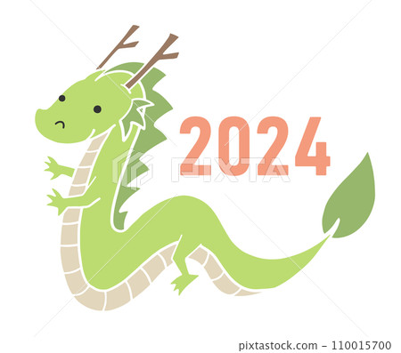 新年賀卡_龍年(2024)顏色插圖 新年賀卡_龍年(2024)顏色插圖 110015700