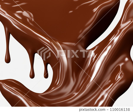 Flowing chocolate AI image 110016138