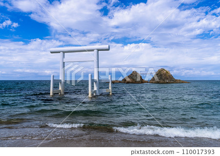 [福岡縣] 櫻井二見浦夫婦岩/櫻井神社二見浦水下鳥居 110017393