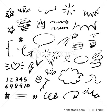 手繪插畫素材集 110017806