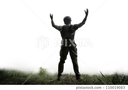 Happy soldier pray to God Happy soldier pray to God 110019083