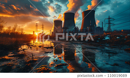 Innovative Atomic Futuristic Atomic Nuclear Reactor Power Plant  Cutting Edge Technology in Energy Generation, Generative Ai Innovative Atomic Futuristic Atomic Nuclear Reactor Power Plant  Cutting Edge Technology in Energy Generation, Generative Ai 110019089