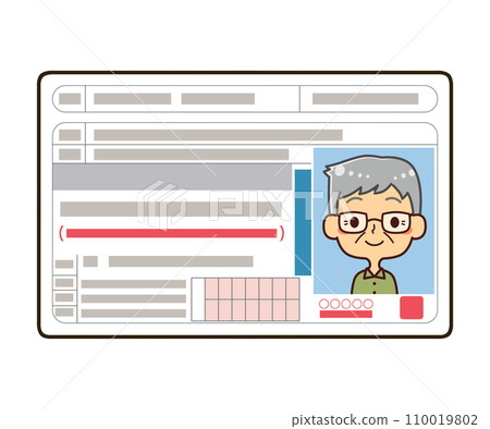 駕駛歷史證明高級男性插畫素材 駕駛歷史證明高級男性插畫素材 110019802