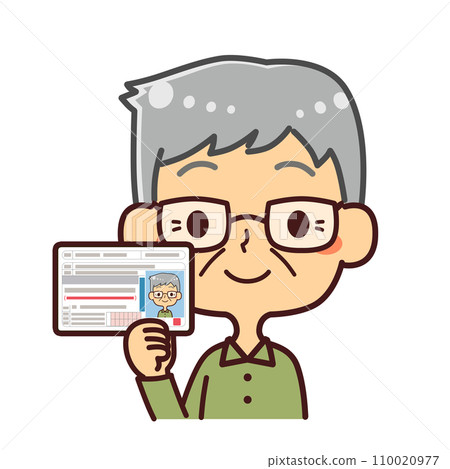 有駕駛記錄證明的老年男性 自願返回 有駕駛記錄證明的老年男性 自願返回 110020977