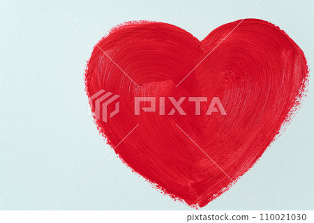 Heart mark drawn with red paint Heart mark drawn with red paint 110021030