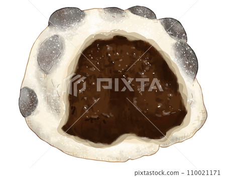 Real bean daifuku (koshian) cut in half 110021171