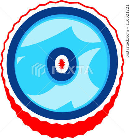 Blue Ocean Comic Bold Alphabet Letter O 110021221