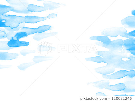 淺藍色水彩紋理背景插畫素材 110021246