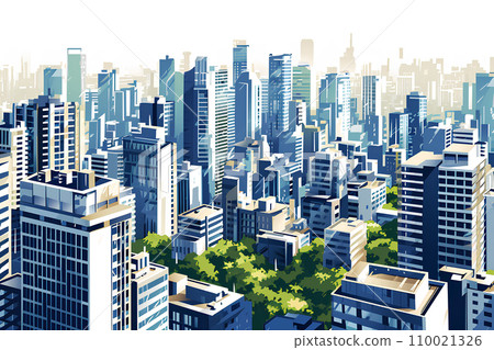 beautiful city scenery 110021326