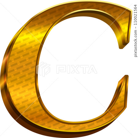 Luxury Gold Alphabet Letter C 110021564
