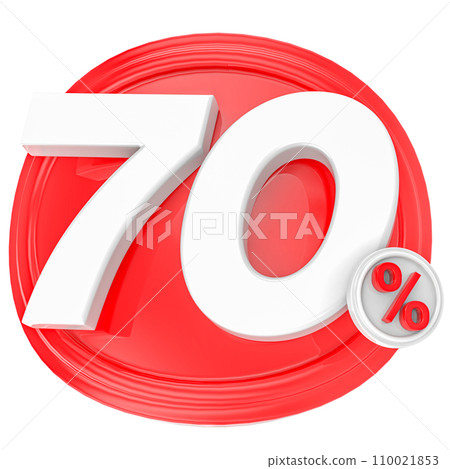 Percentage Number 3D Render Percentage Number 3D Render 110021853