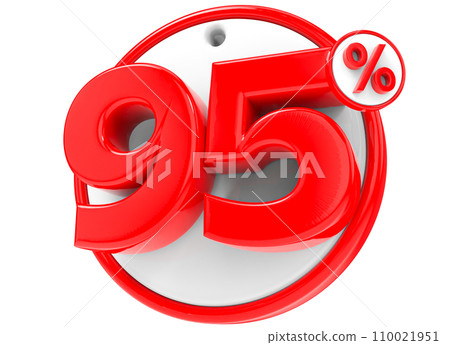 3d Render Blue Percentage Number 40 3d Render Blue Percentage Number 40 110021951