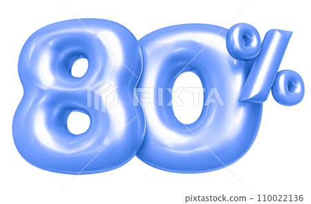 Balloon Number 3D Render Balloon Number 3D Render 110022136