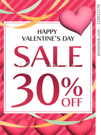Valentine Sale 30% OFF Announcement Poster SNS Sales Promotion Business Valentine Sale 30% OFF Announcement Poster SNS Sales Promotion Business 110022576