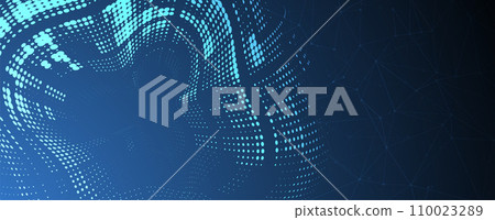 Abstract vector background. Futuristic technology style. Elegant background for business tech presentations. 110023289