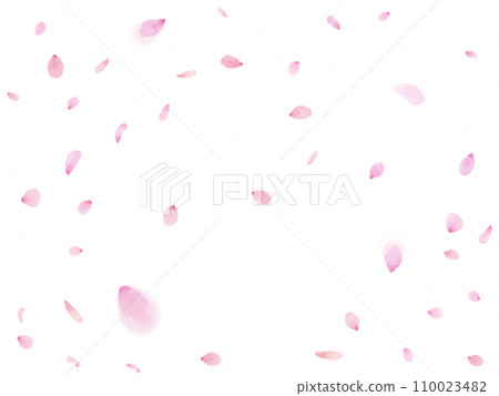 落花櫻花背景素材 110023482