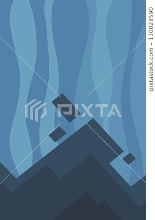 Art gallery object. Exhibition in modern art style. Contemporary art gallery exhibit 110023590