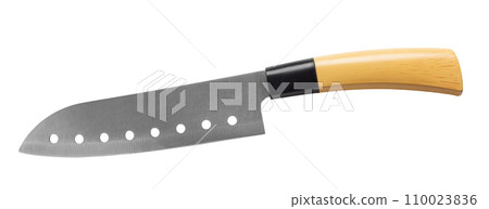 kitchen knife with a wooden handle 110023836