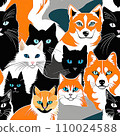 Black cat orange cat gray cat. 110024588