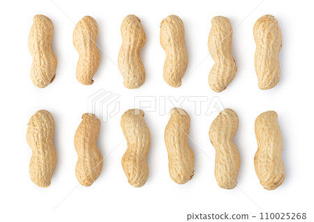 peanuts on a white background 110025268