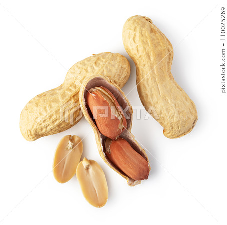 peanuts on a white background 110025269