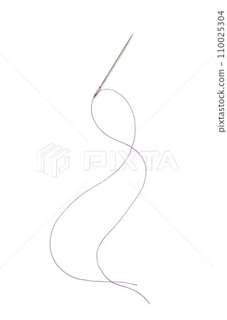 Needle with blue sewing thread 110025304