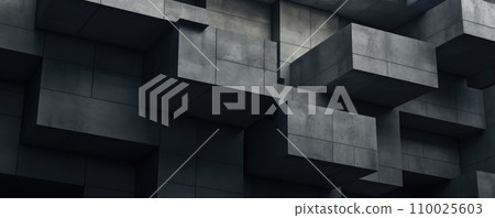 Banner of Brutal abstract background with geometric shapes Banner of Brutal abstract background with geometric shapes 110025603