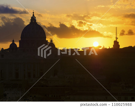 黃昏的聖彼得大教堂 / 梵蒂岡聖彼得大教堂 110025988