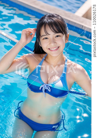 AI pure swimsuit girl 110026178