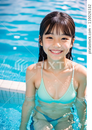 AI清純泳裝少女 110026182