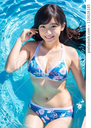 AI清純泳裝少女 110026185