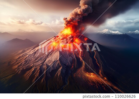 Image of volcanic eruption 0 110026626