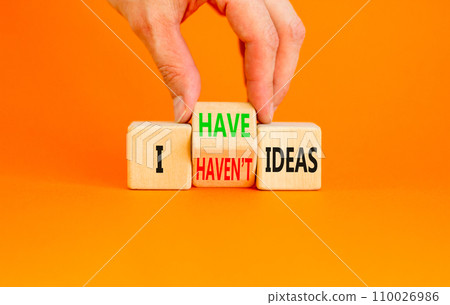 I have or not idea symbol. Concept word I have or have not ideas on beautiful wooden cubes. Beautiful orange table orange background. Businessman hand. Business i have or not idea concept. Copy space. I have or not idea symbol. Concept word I have or have not ideas on beautiful wooden cubes. Beautiful orange table orange background. Businessman hand. Business i have or not idea concept. Copy space. 110026986