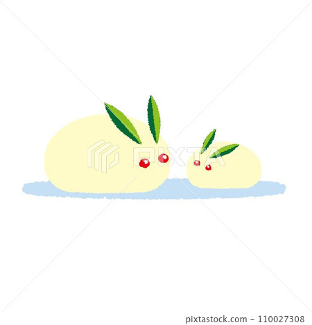 Snow rabbit illustration 110027308