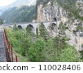 Switzerland Rhaetian Railway Albula Line's biggest highlight Landwasser Bridge 110028406