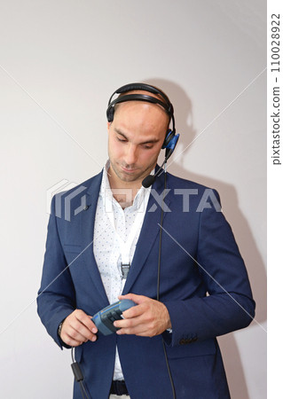 Voice Tech Businessman 110028922