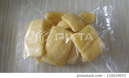 Karupuak jangek (Minang), Rambak (Javanese) traditional course snack from Indonesian made from the soft inner skin of cattle (cow or water buffalo), sun-dried, and fried in ample hot cooking oil. Karupuak jangek (Minang), Rambak (Javanese) traditional course snack from Indonesian made from the soft inner skin of cattle (cow or water buffalo), sun-dried, and fried in ample hot cooking oil. 110029033