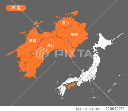 Japan map and detailed map of Shikoku Japan map and detailed map of Shikoku 110029051