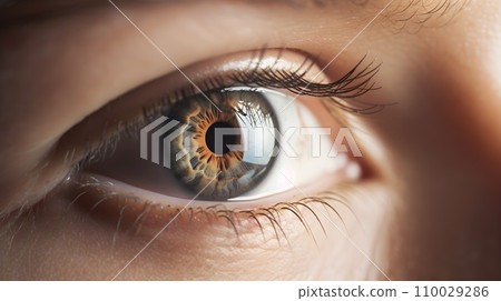 Detail close up macro shot of a human eyes good as a concept image. Detail close up macro shot of a human eyes good as a concept image. 110029286