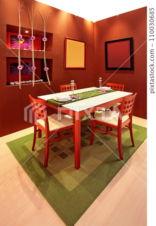 Brown dining room 110030685