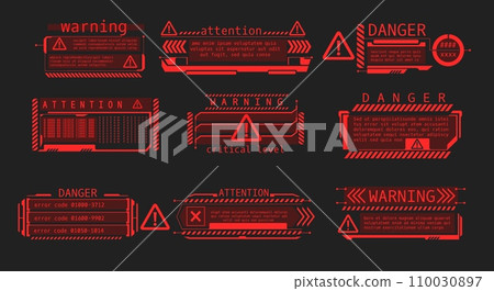 Hud danger frame set 110030897