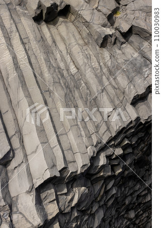 Structure of a rock, Vik, south Iceland 110030983