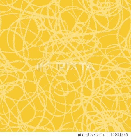 Yellow crayon line background template - seamless pattern Yellow crayon line background template - seamless pattern 110031285