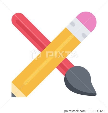 design vector image icons pencil brush 110031640