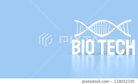 The Biotech and DNA for sci or technology concept 3d rendering 110032195